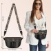 ISEYOU Sac Bandoulière Femme, Sac Banane Femme Grand en Cuir PU avec Sangle Bohème Détachable et Réglable, Sacs à Bandoulière avec 5 Porte-cartes et Fermeture à Glissière à Double Frange