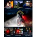 ISEYOU Lumiere Velo, [8+7 Modes & 9+9 LED Puissant] Eclairage Velo Rechargeable par USB Lampe Velo Avant et Arrière, Lumière Vélo Étanche IP65 pour Cyclysme,VTT