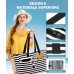 ISEYOU Borsa Mare Grande XXL Famiglia, Borsa Spiaggia con Chiusura Zip e Impermeabile, Leggera e Pieghevole, Multitasche ad Ampia Capacità Borsa Tracolla Donna per Shopping, Viaggio, Campeggio