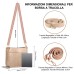 ISEYOU Borsa Tracolla Donna, Borsa a Tracolla in Morbida Pelle PU con Due Spallacci Regolabili Rimovibili Alla Moda, Khaki Crossbody Bag per Lavoro Quotidiano, Shopping, Appuntamenti, Viaggi