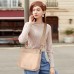 ISEYOU Borsa Tracolla Donna, Borsa a Tracolla in Morbida Pelle PU con Due Spallacci Regolabili Rimovibili Alla Moda, Khaki Crossbody Bag per Lavoro Quotidiano, Shopping, Appuntamenti, Viaggi