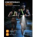 ISEYOU Luce Running, Luce per Corsa Notturna con Nastro Riflettente, IPX4 Impermeabile & 45° Regolabile, 500 Lumen Ricaricabile USB-C Luce Corsa Running per Jogging, Ciclismo, Escursionismo