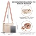 ISEYOU Borsa Tracolla Donna, Borsa a Tracolla in Morbida Pelle PU con Due Spallacci Regolabili Rimovibili Alla Moda, Bianco Crossbody Bag per Lavoro Quotidiano, Shopping, Appuntamenti, Viaggi