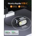 ISEYOU Torcia Frontale LED Ricaricabile, Super Luminoso Lampada Frontale con Sensore Movimento&Luce Rossa, IPX4 Impermeabile, 5 modalità di Illuminazione, 1200mAh Torcia da Testa per Campeggio/Corsa [Classe di efficienza energetica A+++]