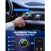 ISEYOU Trasmettitore FM Bluetooth per Auto, Adattatore Bluetooth 5.3 Auto con 30W PD & 18W QC3.0 Ricarica Rapida Kit, Supporta Bassi & Hi-Fi Stereo, Chiamate in Vivavoce e Assistente Vocale, Luci LED